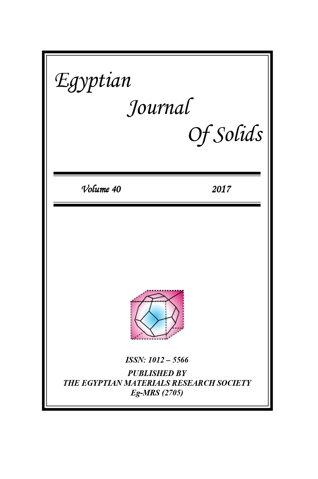 Egyptian Journal of Solids