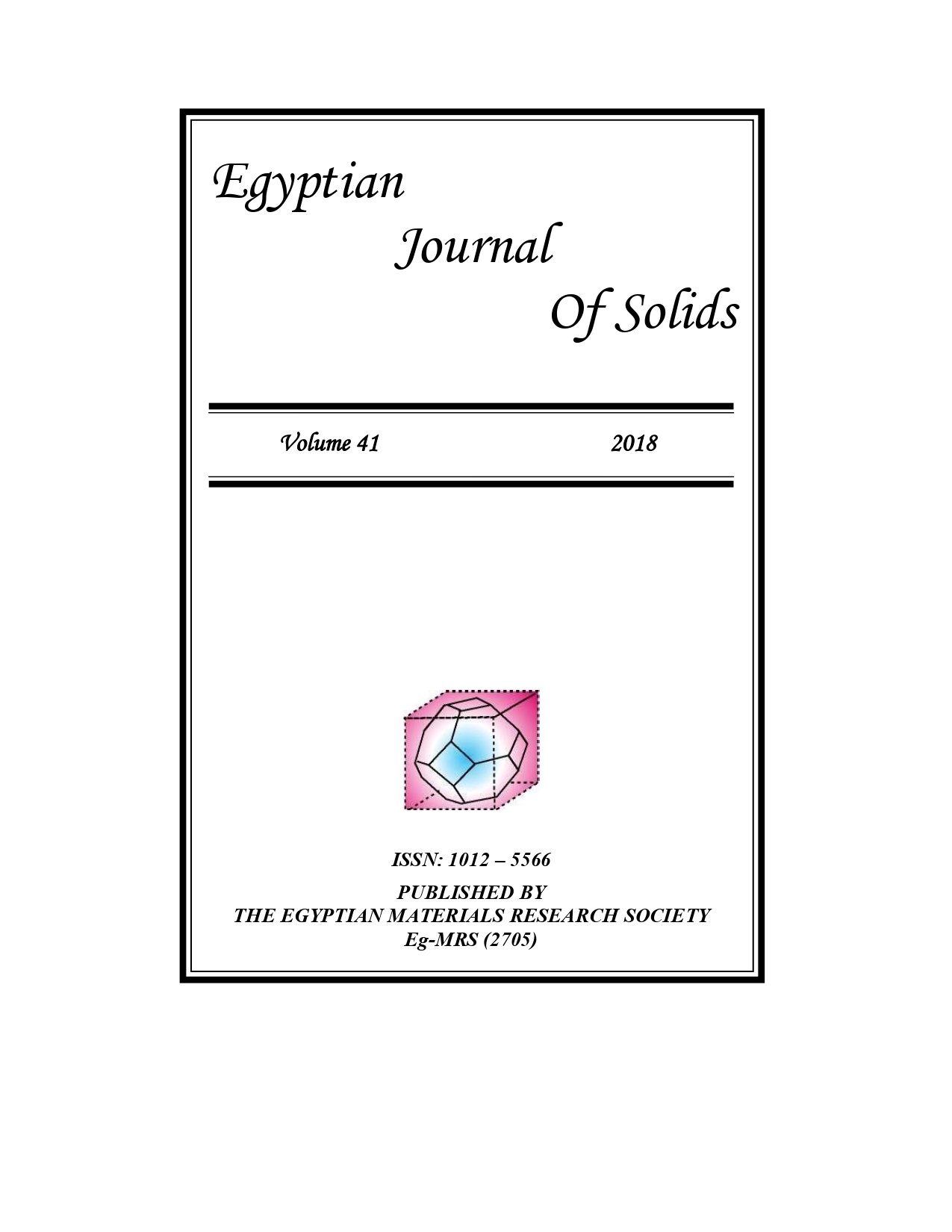 Egyptian Journal of Solids